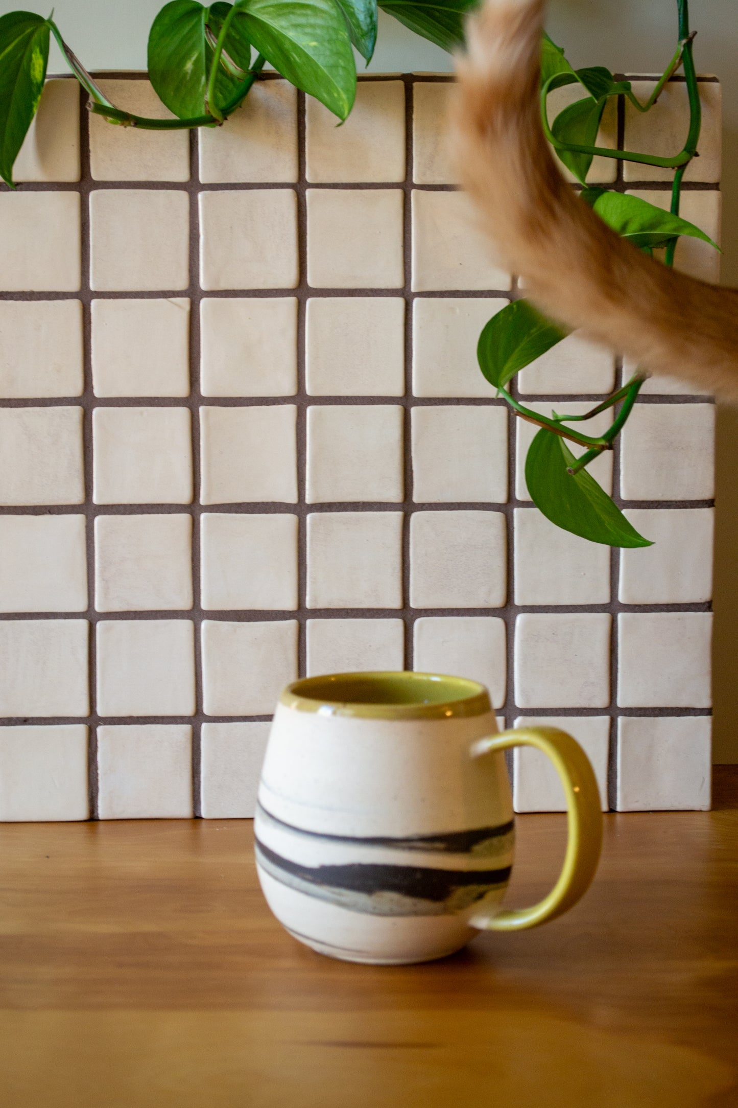 DISCOUNTED 25% off: Marbled Stoneware Mug | Approx. 16 oz. | Zebra Collection
