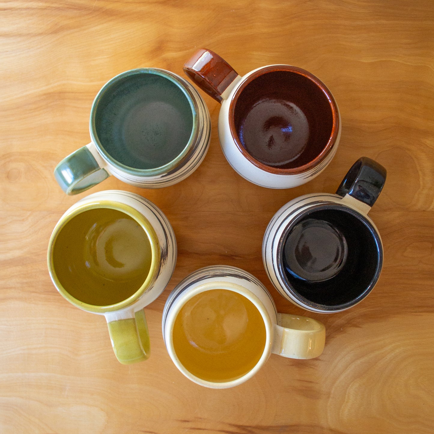 DISCOUNTED 25% off: Marbled Stoneware Mug | Approx. 16 oz. | Zebra Collection