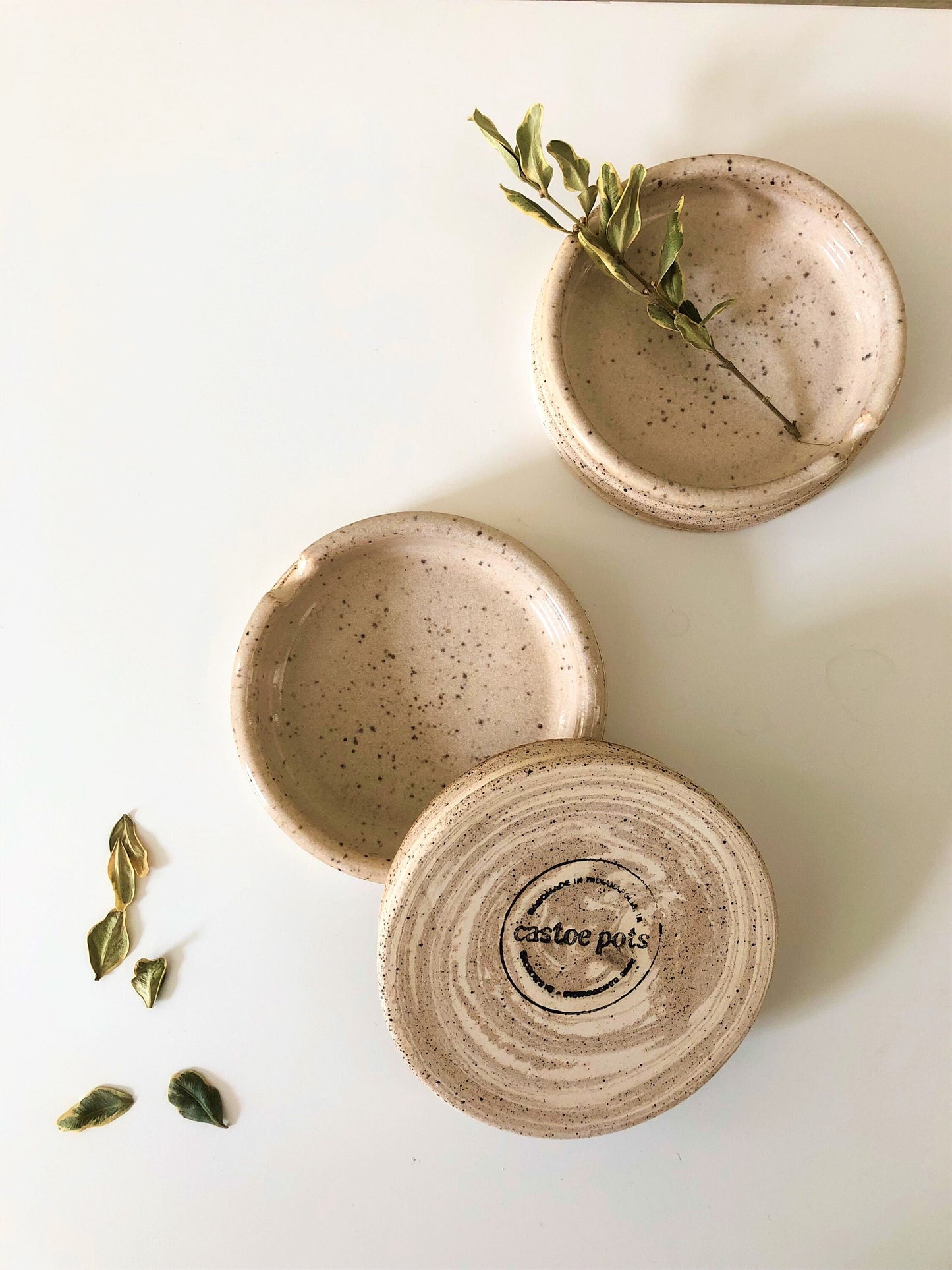 Marbled Ceramic Ashtray