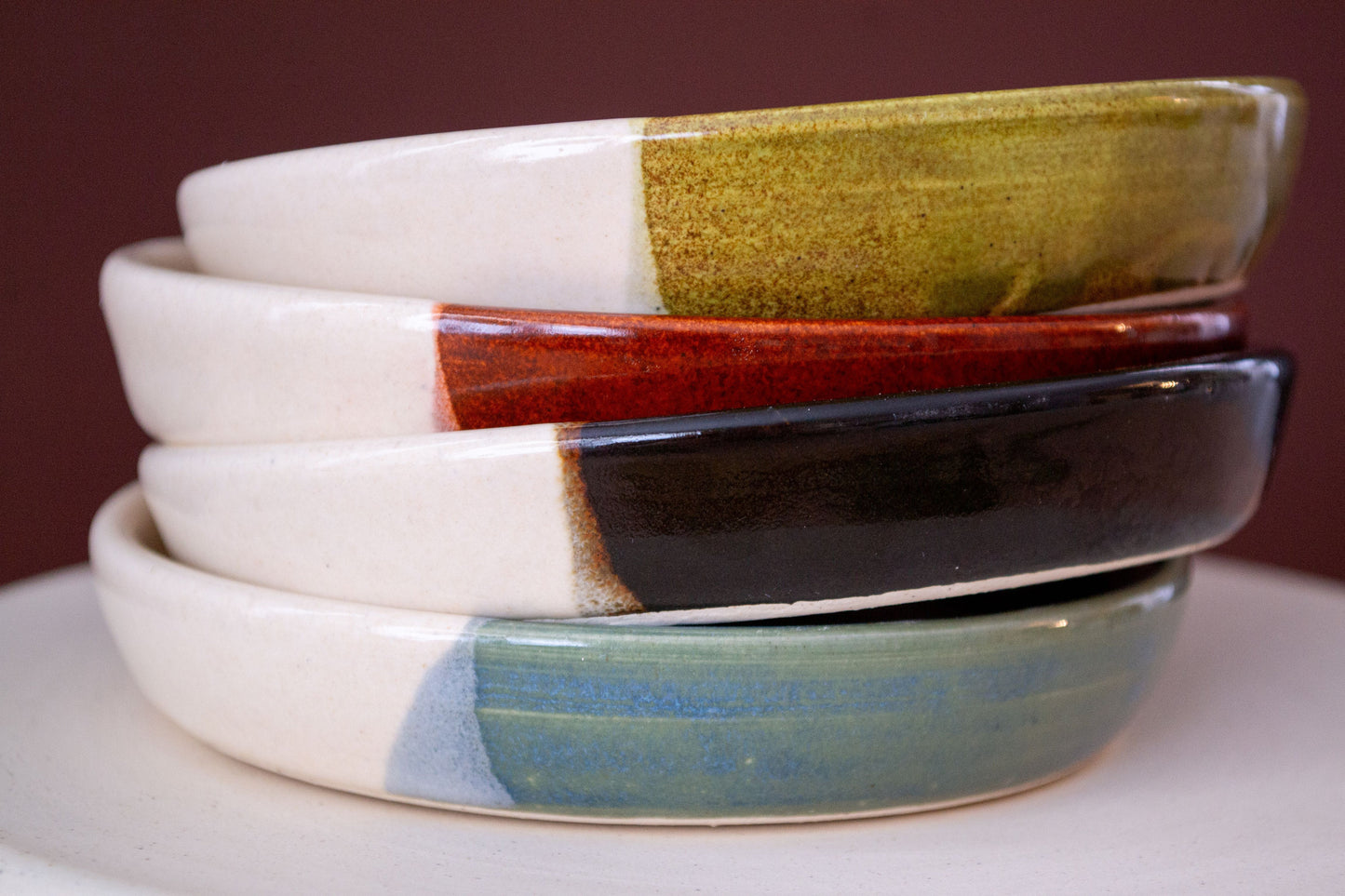 Ceramic Two-Toned Spoon Rest